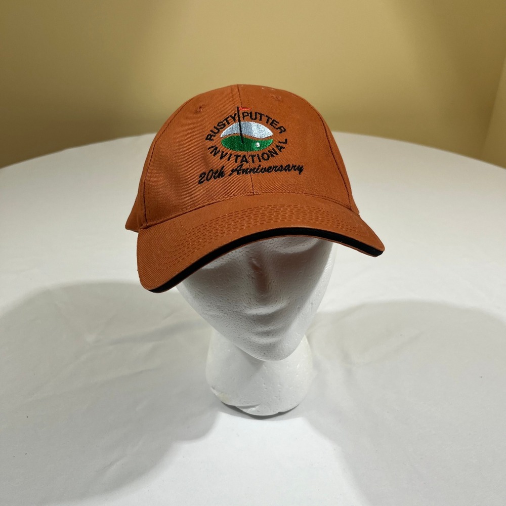 Rusty Putter Golf Invitational Baseball Cap Unisex OSFM Burnt Orange